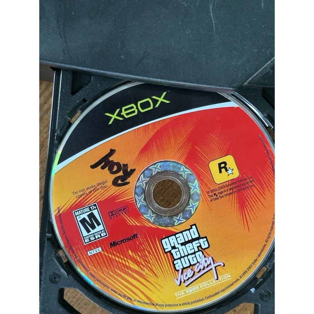 Microsoft Original Xbox Console Bundle Halo 2 NCAA 2005 GTA Vice City Tested